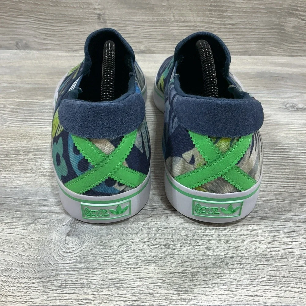 Adidas X Gonz Ghost Slip On Blue Skate Sneakers Shoes Size 11 Men's RARE